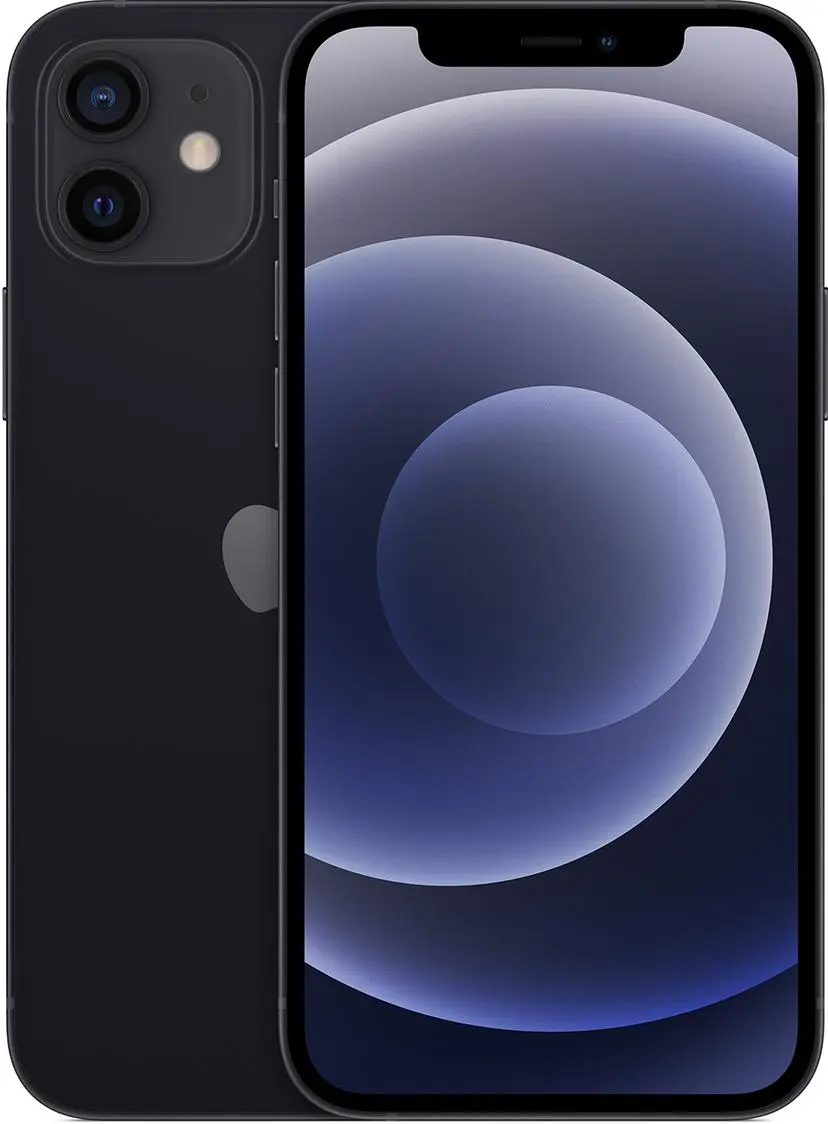 iPhone 12 64GB Black A14 Bionic, Super Retina XDR-skjerm