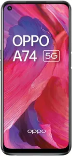 OPPO A74  5G 6,5 tommer, 128GB, Fluid svart