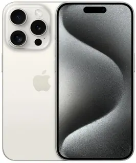 iPhone 15 Pro 128GB Veldig pent brukt, White Titanium