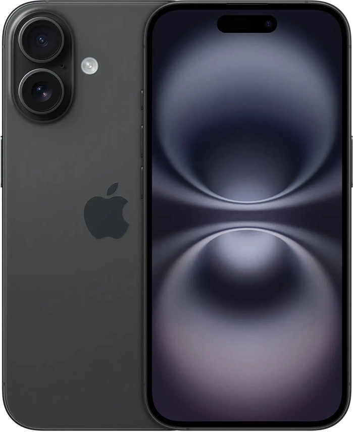 iPhone 16 128GB,  Black 6,1'' Super Retina XDR-skjerm