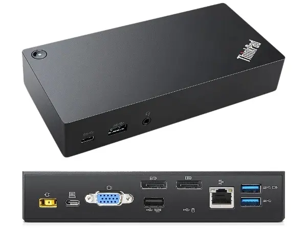 Lenovo Refurbished ThinkPad USB-C Dock 90W, VGA, USB-C (Ny) 