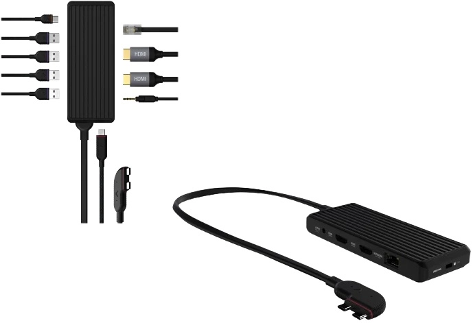 Unisynk USB-C 10 Port Dual Screen Dock Hub for Mac- Svart