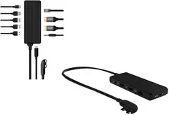 Unisynk USB-C 10 Port Dual Screen Dock Hub for Mac- Svart