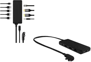 Unisynk USB-C 10 Port Dual Screen Dock Hub for Mac- Svart