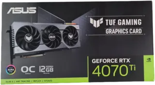 Asus TUF Gaming Geforce RTX 4070Ti 12GB, OC Edition, 202 FPS @ 4K