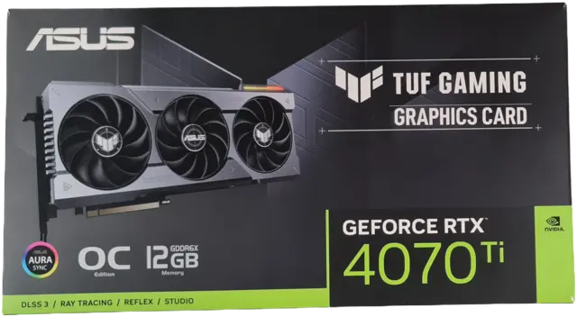 Asus TUF Gaming Geforce RTX 4070Ti 12GB, OC Edition, 202 FPS @ 4K 