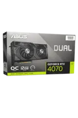 Asus DUAL Series Geforce RTX 4070 12GB, OC Edition, 138 FPS @ 4K