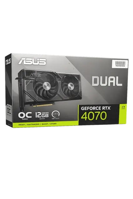 Asus DUAL Series Geforce RTX 4070 12GB, OC Edition, 138 FPS @ 4K 