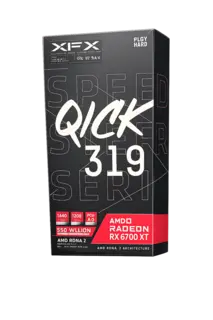 AMD RADEON RX 6700 XT, Speedster series 12GB Quick 319 Black Ed, 122 FPS @4K