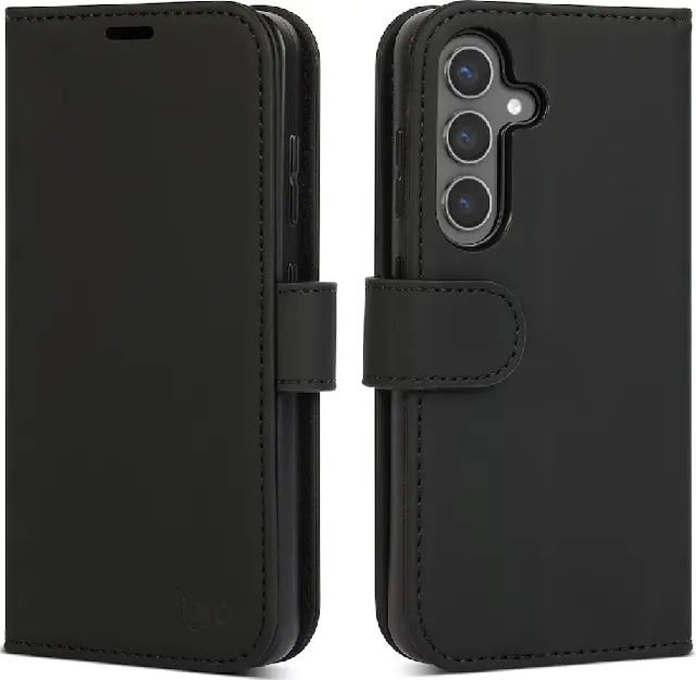 iiglo Galaxy S25 Lommebokdeksel 3 Kortlommer, Magnetisk lukking 