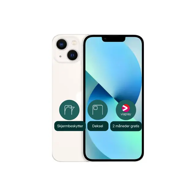 iPhone 13 128GB Som ny, Starlight 