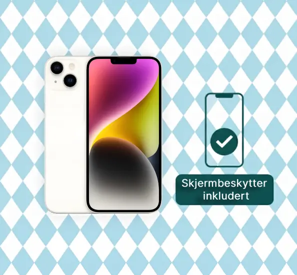 iPhone 14 256GB Pent brukt, Starlight 