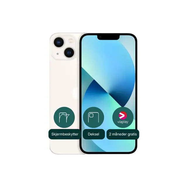 iPhone 13 128GB Som ny, Starlight 