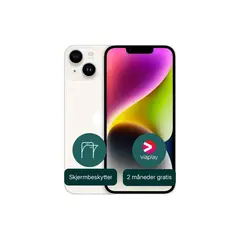 iPhone 14 256GB Pent brukt, Starlight