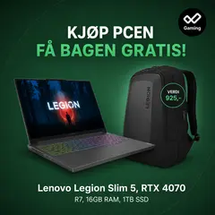 Legion Slim 5, RTX 4070 R7, 16GB RAM, 1TB SSD