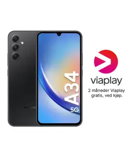 Samsung Galaxy A34 128GB Dual Sim, Black, 6.7&#39;&#39; Super AMOLED