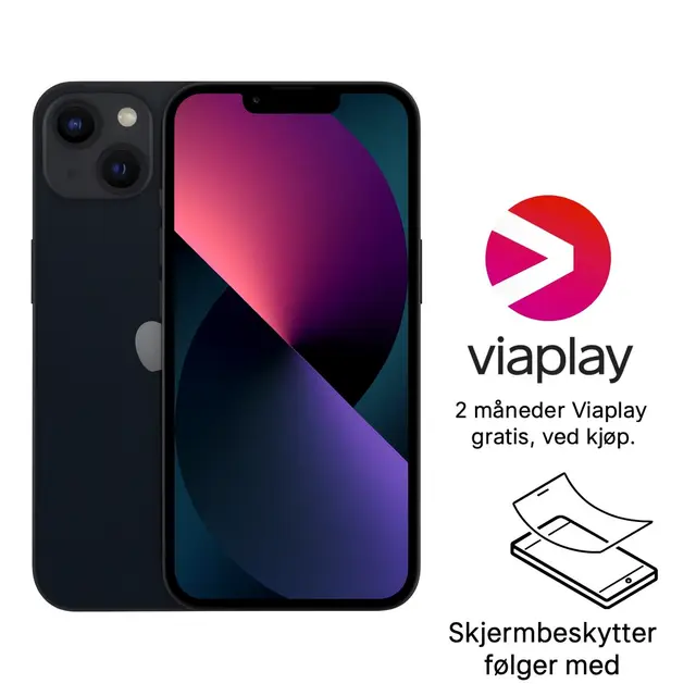iPhone 13 128GB Pent brukt, Midnight 