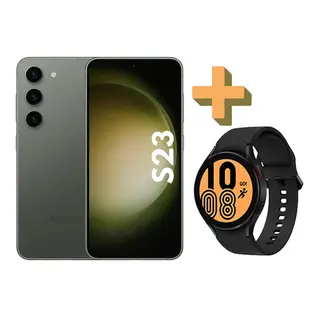 Samsung Galaxy S23 256GB Grønn Samsung Galaxy Watch 4, Sort, LTE