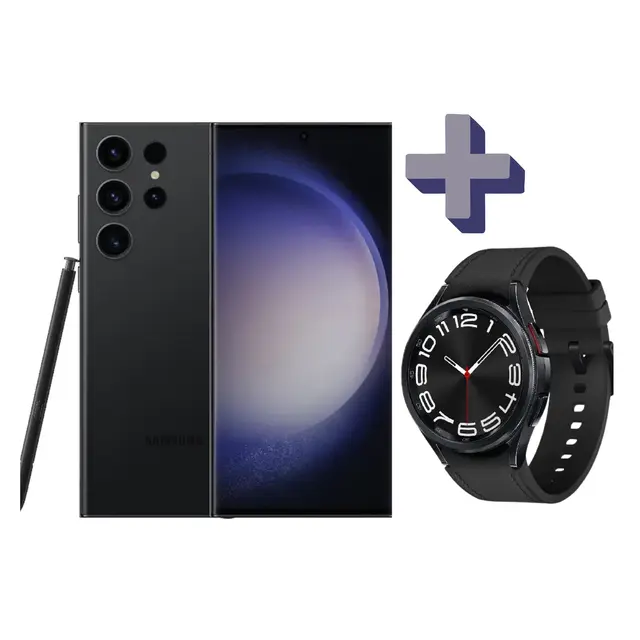 Samsung Galaxy S24 Ultra 256GB, Black Samsung Galaxy Watch 6 