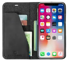 Krusell Sunne Folio Wallet iPhone XR, leather, Black